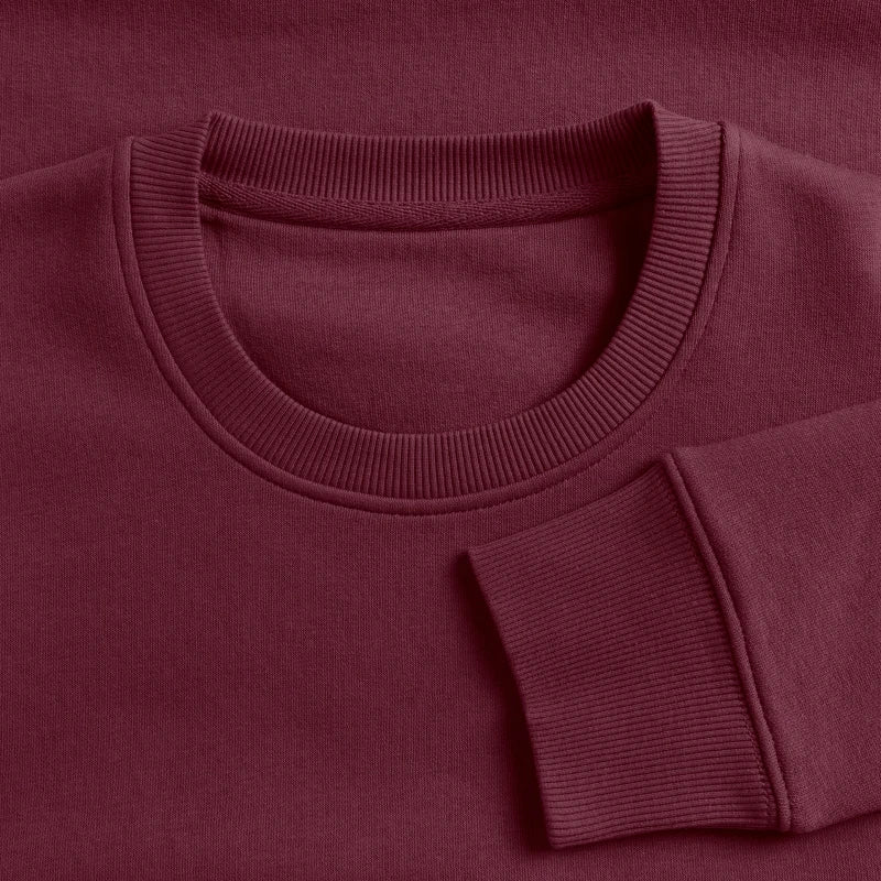 Honig Dealer Sweatshirt in Burgunderrot – Stoff im Detail