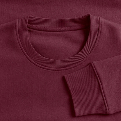 Honig Dealer Sweatshirt in Burgunderrot – Stoff im Detail