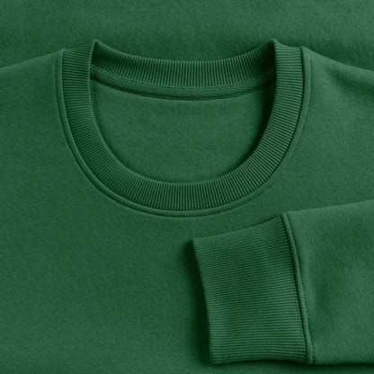 Honig Dealer Sweatshirt in Flaschengrün – Stoff im Detail