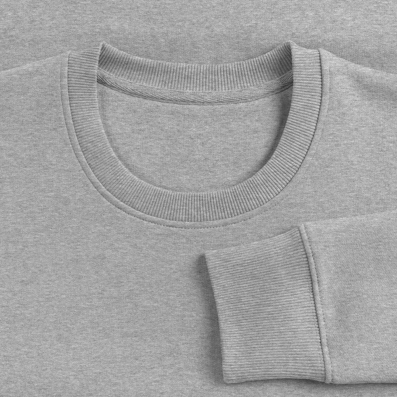 Honig Dealer Sweatshirt in Grau meliert – Stoff im Detail