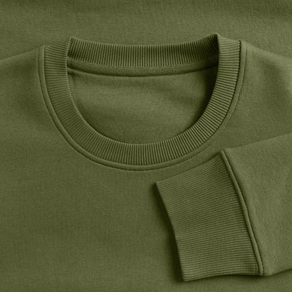 Honig Dealer Sweatshirt in Khaki – Stoff im Detail