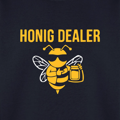 Honig Dealer Sweatshirt in Navy – Druck im Detail