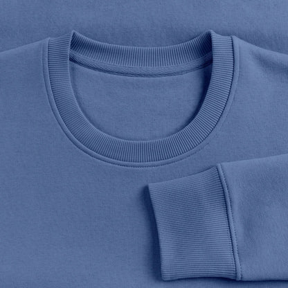 Honig Dealer Sweatshirt in Steinblau – Stoff im Detail