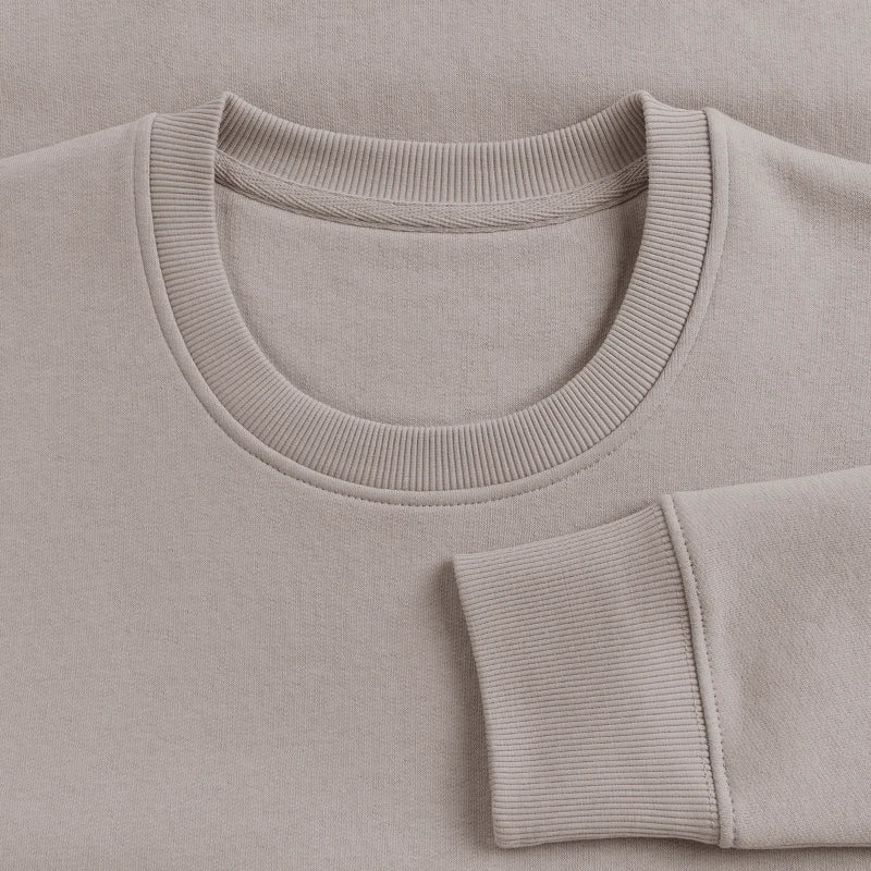 Honig Dealer Sweatshirt in Taupe – Stoff im Detail