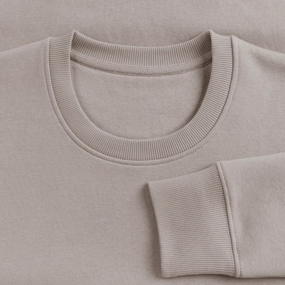 Honig Dealer Sweatshirt in Taupe – Stoff im Detail