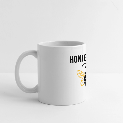 Honig Dealer Tasse in Weiß – Henkel links