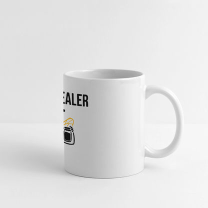 Honig Dealer Tasse in Weiß – Henkel rechts