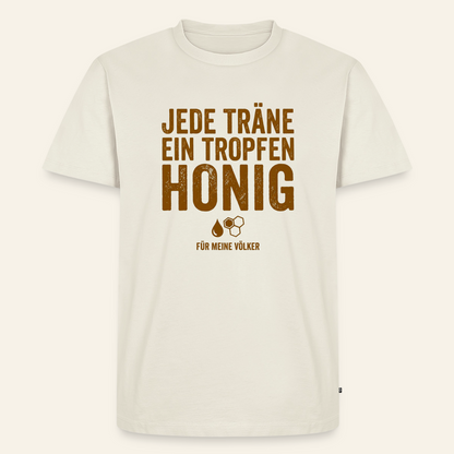 Völkerliebe T-Shirt in Naturweiß – Vorderseite