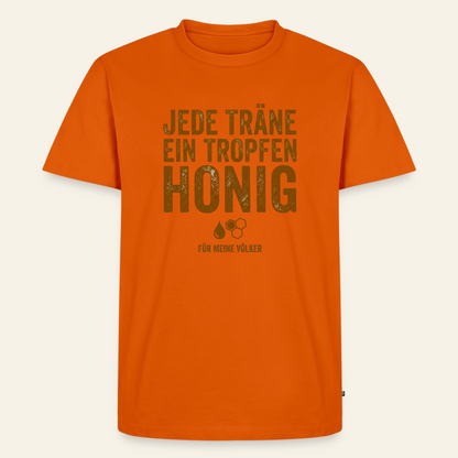 Völkerliebe T-Shirt in Orange – Vorderseite