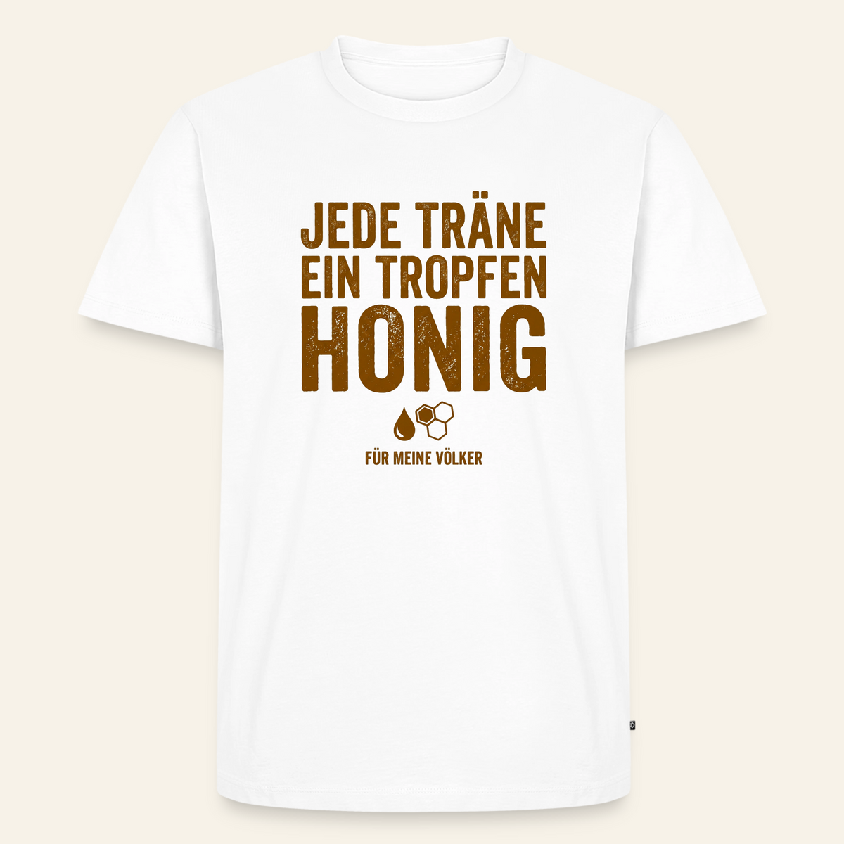 Völkerliebe T-Shirt in Weiß – Vorderseite