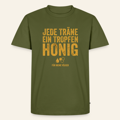 Völkerliebe T-Shirt in Khaki – Vorderseite
